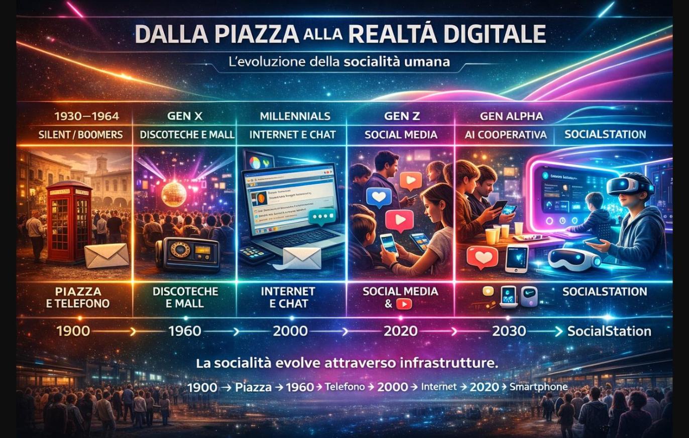 From the Square to the Digital Reality: how each generation has reinvented the way we come together