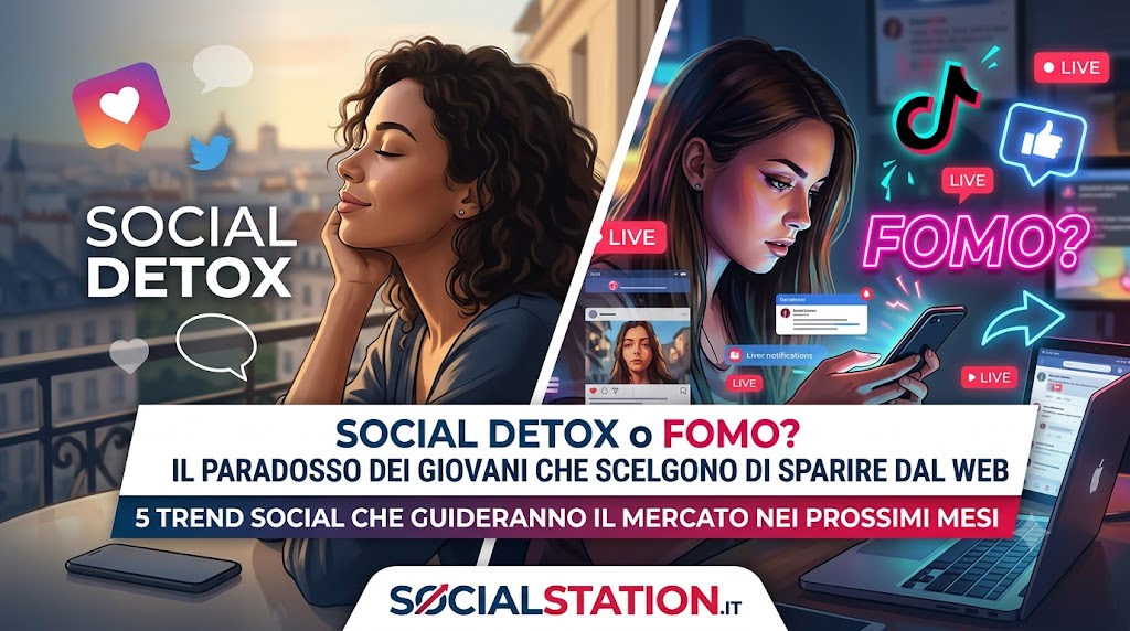 Social Detox o FOMO? Il paradosso dei giovani che scelgono di sparire dal web: 5 Trend social che guideranno il mercato nei prossimi mesi