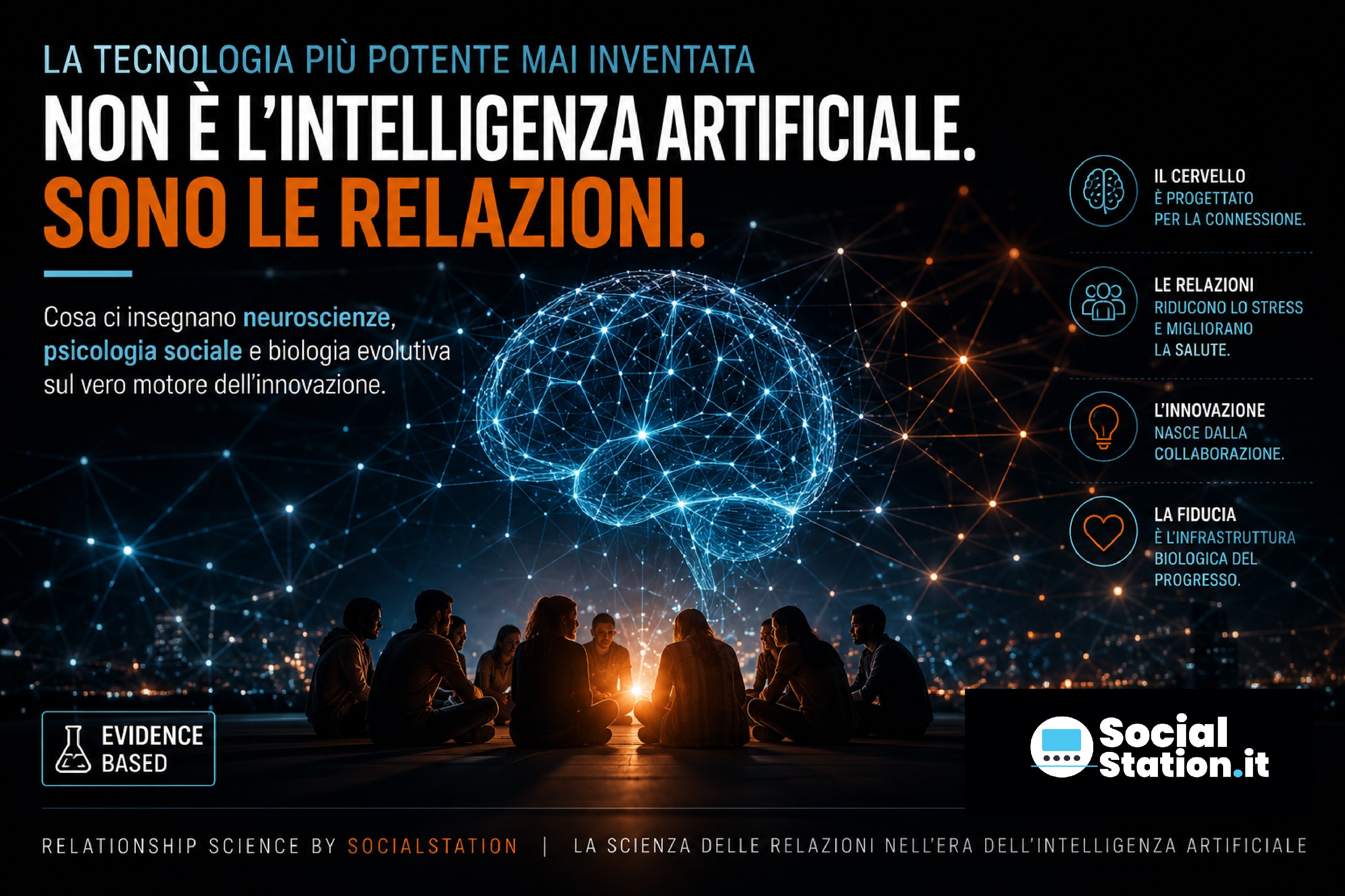 La tecnologia più potente mai inventata non è l'Intelligenza Artificiale. Sono le relazioni.