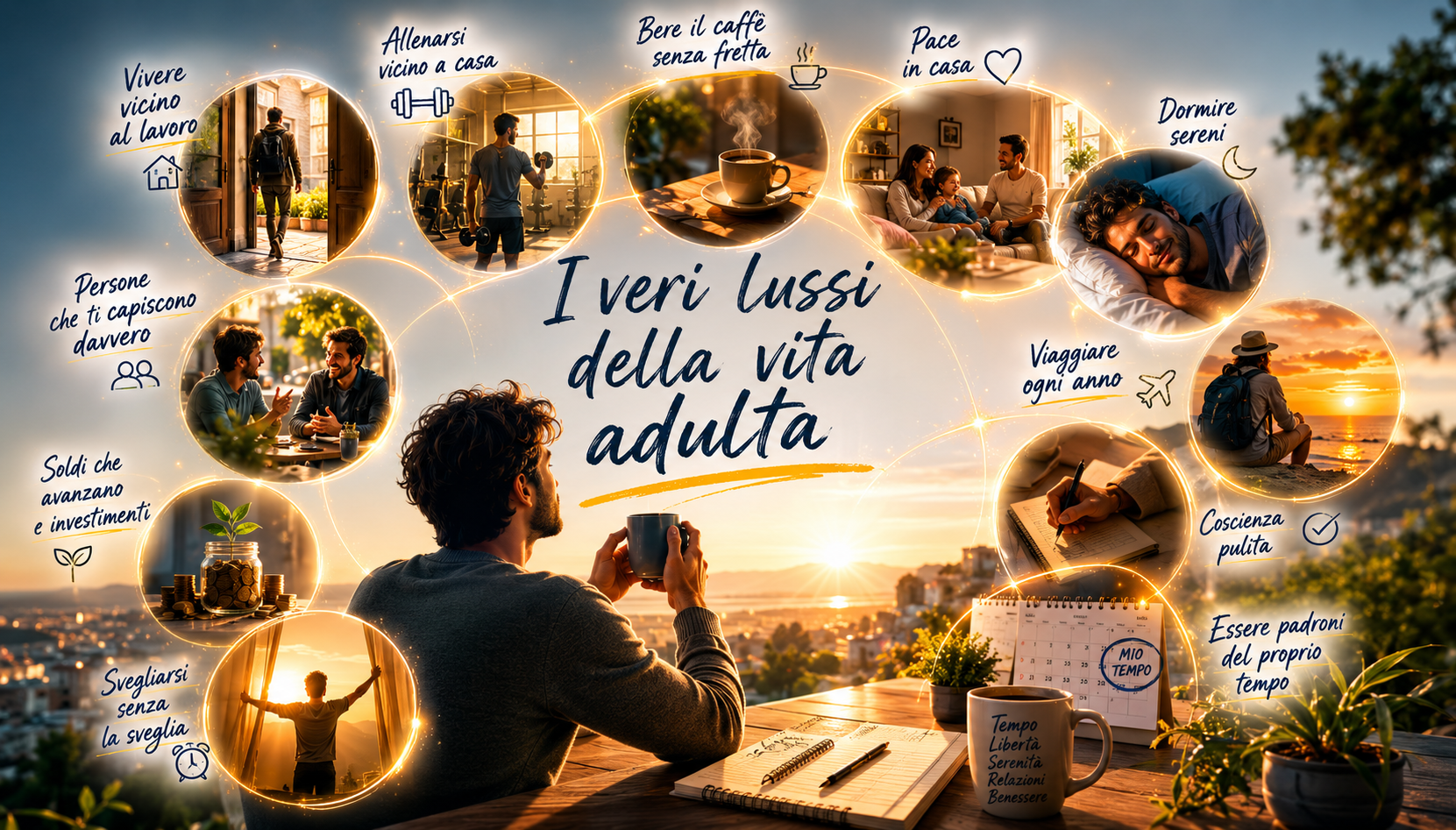 I veri lussi della vita adulta: tempo, serenità e relazioni contano più dello status